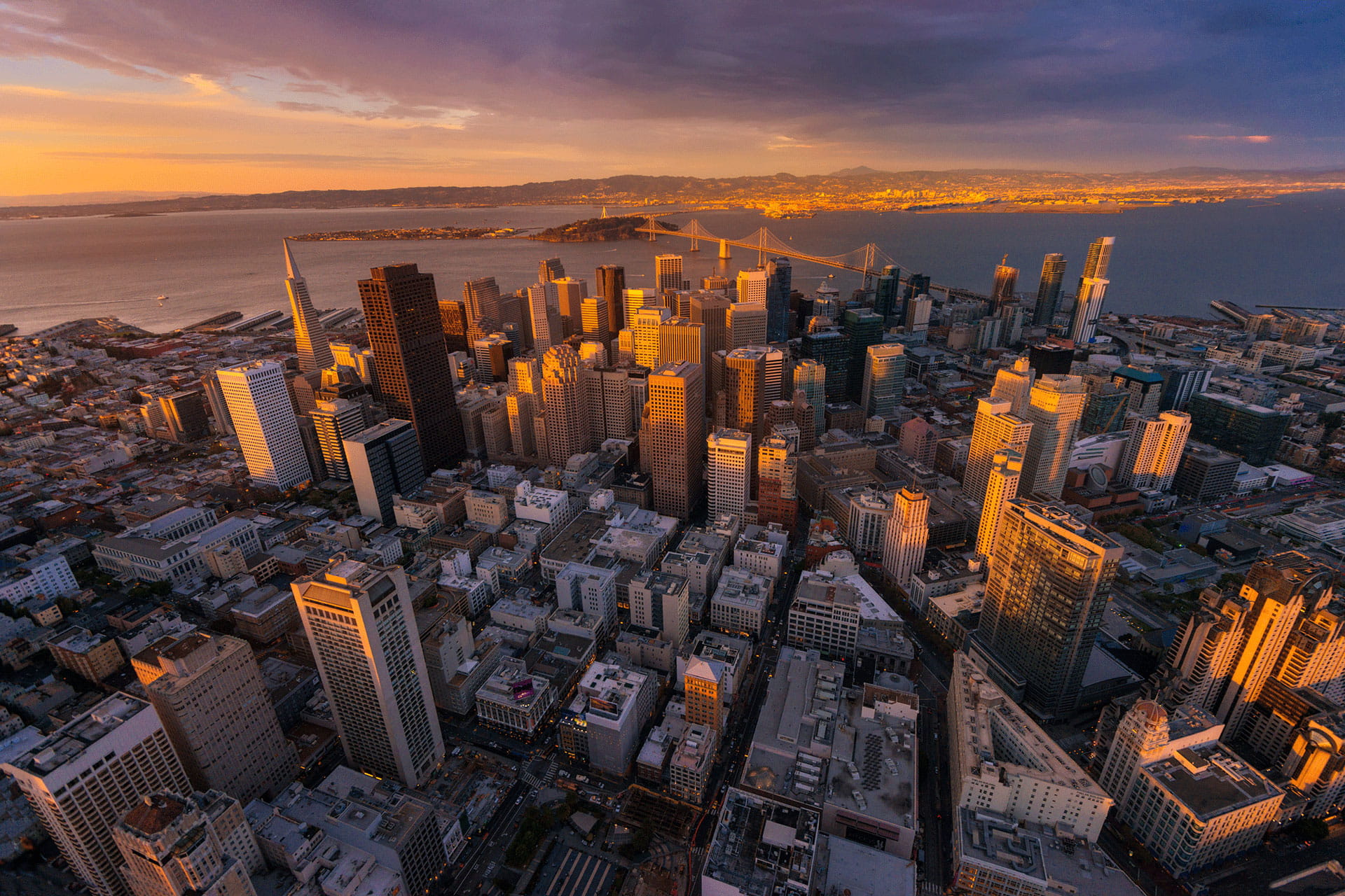 Bird's eye view of San Francisco